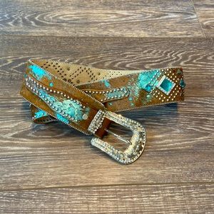 Western rhinestone belt. Size SM